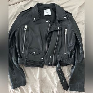 Mango Medium Sheep Leather Jacket